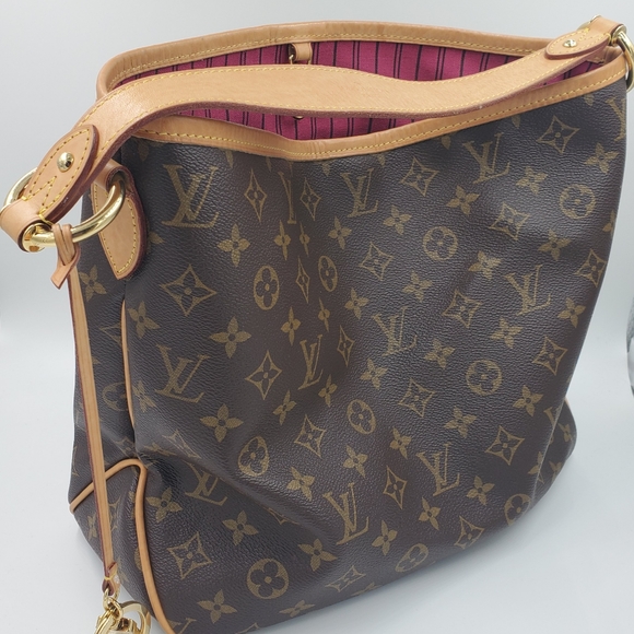 Authentic Louis Vuitton Delightful Pm Pink Inside